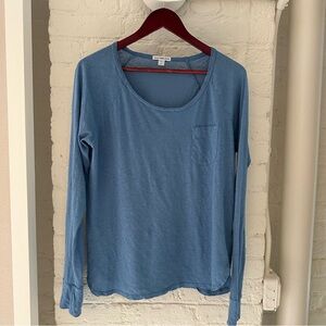 James Perse L/S blue tshirt